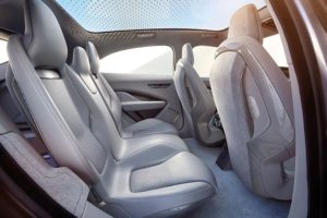 A glimpse of the I-PACE interior