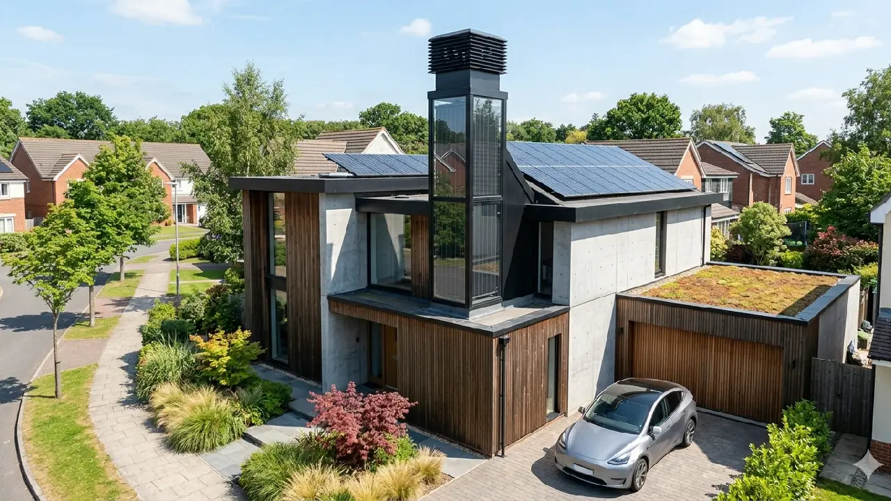 Solar Chimney on Roof